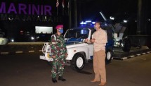 Denprov Pasmar 1 dan Yon POM I Mar Laksanakan Razia Penegakan PSBB