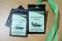 Wujud kalung anti-virus corona buatan Balitbangtan Kementan RI. (Detik.com)
