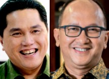 Menteri BUMN Erick Thohir dan Ketum KADIN Rosan P Roeslani