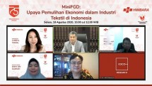 Forum Discussion Group (FGD), bertemakan Upaya Pemulihan Ekonomi dan Industri Tekstil di Indonesia, Selasa (18/8), di Jakarta.
