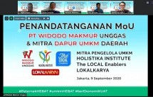PT Widodo Makmur Unggas (WMU) dan Mitra UMKM Daerah menandatangani perjanjian kerjasama (MoU) guna mendukung penguatan 10.000 UMKM di Indonesia