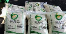 Hasil packaging Beras Sleman yang digalakkan petani