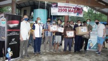 Jababeka Group Bersama Tenant & PT. Banten West Java Bagikan Masker Gratis