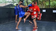 Latihan Keras Jelang Atlet Pasmar 2 Jelang Kejurnas Muay Thai Desember 2020