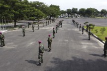 Prajurit Batalyon Howitzer 2 Marinir Berjemur Badan Tingkatkan Imunitas