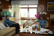 Harvick Hasnul Qolbi sebagai Wakil Menteri Pertanian (Wamentan) berdialog dengan Mentan SYL