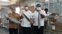 Wakil Ketua Umum Kadin Bidang Kelautan dan Perikanan Yugi Prayanto bersama Ketua Umum Kadin Rosan P. Roeslani