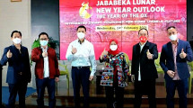 President Director PT. Grahabuana Cikarang Sutedja S. Darmono saat acara Jababeka Lunar New Year Outlook 2021