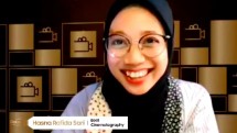 Hasna Rafida Sari, pemenang kategori Best Cinematography pada Galaxy Movie Studio 2020. (Foto: Humas PT Samsung Electroncs Indonesia)