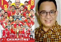 Gubernur Anies Baswedan dan Persija Jakarta (foto Kolase)