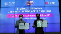 Penandatanganan kerja sama Jababeka Residence dengan UOB