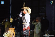 Mendikbudristek Nadiem Anwar Makarim menjadi Pembina Upacara Bendera peringatan Hardiknas 2021. (Foto: Dokumentasi Kemdikbudristek)