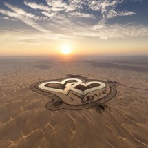 Love Lake di Laguna Al Qudra, Dubai (Instagram/faz3)