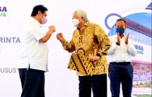 Menkoperekonomian Airlangga Hartarto dan Menperin Agus serta Gubernur Kepulauan Riau