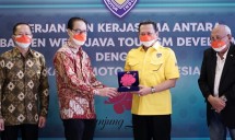 Dirut PT BWJ Tanjung Lesung dan Ketua IMI Bambang Soesatyo