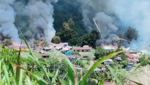KKB Kembali Berulah Di Distrik Okhika Peg. Bintang, Satgas Nemangkawi Terus Lakukan Pengejaran, Ulah KKB di Kab. Pegunungan Bintang Tidak Mengganggu Pelaksaan PON XX Di Papua.