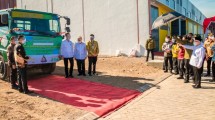 Menteri Perindustrian Agus Gumiwang Kartasasmita saat melepas ekspor produk halal ke Jepang
