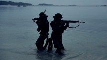 Marinir TNI AL Hancurkan Instalasi Radar Musuh di Pantai Tanjung Kelayang Babel