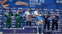Prajurit Yonkomlek 2 Mar Peroleh Medali PON XX Papua