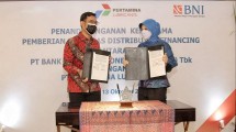 Penandatanganan kerja sama Pertamina Lubricants dengan Bank BNI