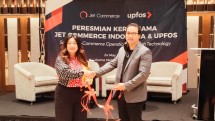 Peresmian kerja sama Jet Commerce Indonesia dengan UPFOS (Foto:Ridwan/Industry.co.id)
