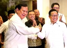 Ketum Gerindra Prabowo Subianto dan Ketum PKB Muhaimin Iskandar