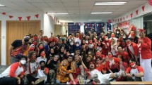 Keceriaan karyawan Fujifilm Indonesia (FFID) di saat merayakan Hari Kemerdekaan Indonesia 17 Agustus 2022