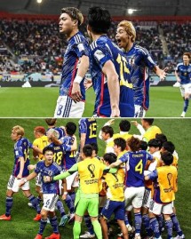 Tim Jepang di Piala Dinoa Qatar 2022 (Foto: Onefootball)