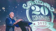 Perwakilan Kementerian Keuangan saat memberikan sambutan di The Finance Top 20 Financial Institution Awards 2022