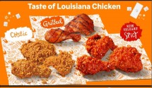 Menu ayam goreng Louisiana andalan restoran Popeyes.
