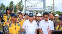 Menteri PUPR Resmikan Jembatan Gantung di Bitung 