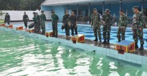 Asops Dankormar Sidakm Pelaksanaan UNPD Renang Militer Prajurit Militer