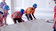 Ilustrasi pemasangan granit tile