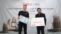 Berbagi Kebahagiaan kepada Anak Yatim dan Piatu, Olike Indonesia Donasikan 500 Smart Sajadah 