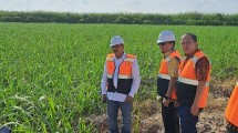 Dirjen Industri Agro Kemenperin, Putu Juli Ardika saat melakukan kunjungan kerja ke PT PNS di OKI, Sumatera Selatan
