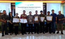 Penandatanganan kerjasama BIRU dalam produk BRV.