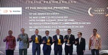 Pos Indonesia Meraih beberapa Penghargaan pada acara Penganugrahan TOP Governance, Risk and Compliance ( GRC)