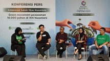 Konferensi pers kegiatan kolaborasi ‘Green Movement: Sabuk Hijau Nusantara’