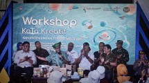 Menparekraf Sandiaga Salahuddin Uno saat menghadiri workshop KaTa Kreatif di Kabupaten Bintan
