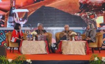 Talkshow dalam Peer Learning Meeting Nasional 2023 di Yogyakarta.