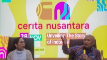 MenKopUKM Teten Masduki saat konferensi pers Cerita Nusantara