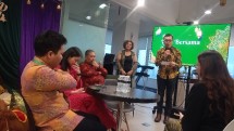 Jajaran Direksi KLK Agriservindo saat berbuka puasa bersama para jurnalis