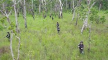 Satgas Pamtas Yonif 726/Tml Laksanakan Patroli Keamanan Di Wilayah Perbatasan RI-PNG
