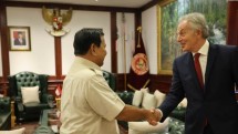 Menhan Prabowo Subianto Terima Kunjungan Mantan PM Inggris Raya Tony Blair Diskusi Isu Global