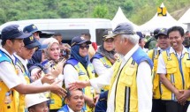 Menteri Basuki Dampingi Presiden Jokowi Tinjau Progres Bendungan Bolango Ulu di Gorontalo