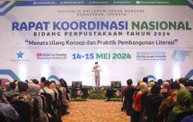 Rakornas Bidang Perpustakaan Tahun 2024 yang digelar Perpusnas.