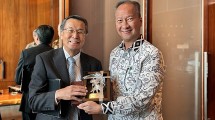 Menperin Agus Gumiwang Kartasasmita bersama Chairman JETRO Mr. Ishiguro Norihiko