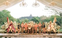 Pernikahan megah di Candi Borobudur yang digelar Dani Mukti lewat WO Pengantin Production.