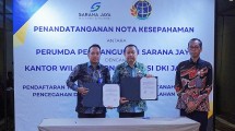 Penandatanganan MoU antara Sarana Jaya dengan BPN DKI Jakarta