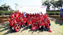 Suasana Festival Panen Makmur yang digelar brand Cap Panah Merah di Takalar